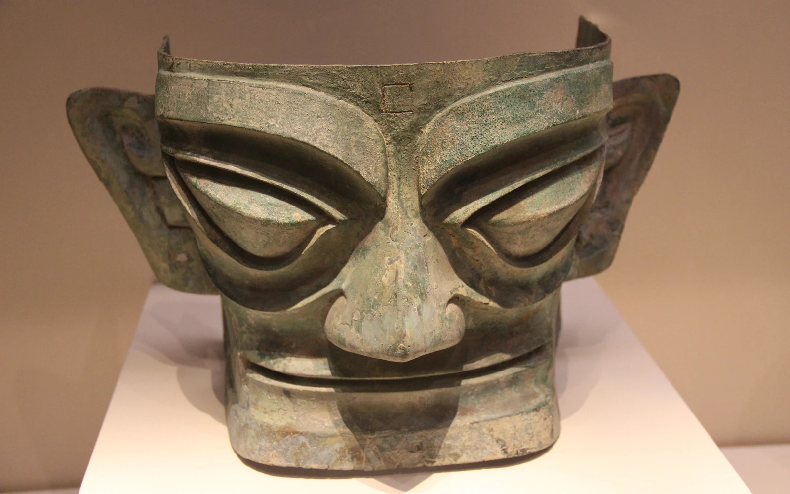 Ancient bronze mask from Sanxingdui